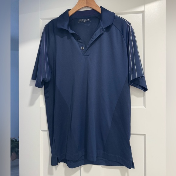 Nike Other - Nike golf navy and purple golf polo